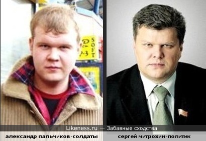 Александр Пальчиков и Сергей Митрохин похожи