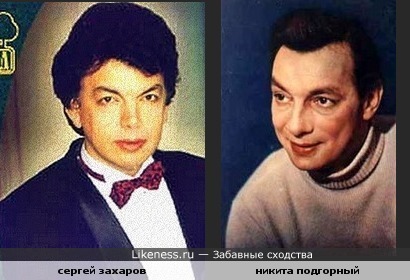Похожи Сергей Захаров и Никита Подгорный