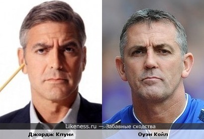 Джордж Клуни и тренер Болтона