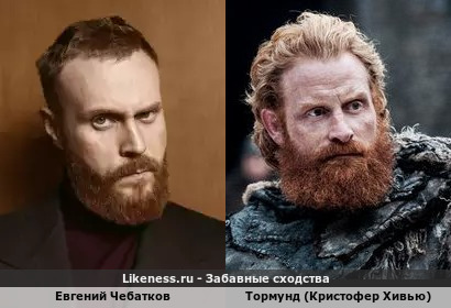 Евгений Чебатков похож на Тормунда из "Игры престолов"
