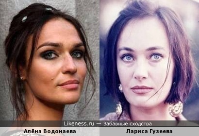 Алёна Водонаева похожа на Ларису Гузееву