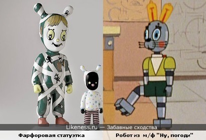 Статуэтка похожа на робота-зайца из м/ф &quot;Ну, погоди!&quot;