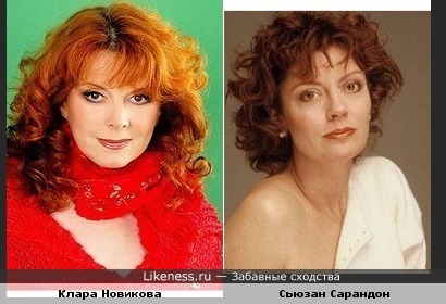 Сьюзан Сарандон и Клара Новикова похожи