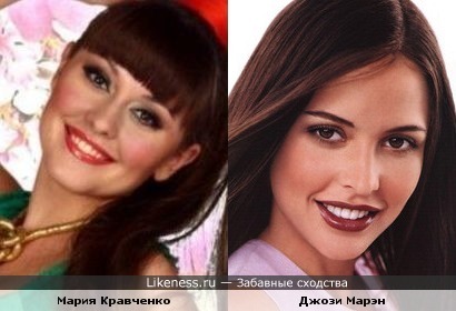 Мария Кравченко похожа на Джози Марэн