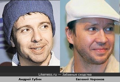 Андрей Губин и Евгений Миронов похожи