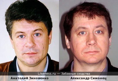 Анатолий Зиновенко и Александр Симонец похожи