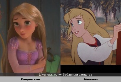 Две диснеевские принцессы немного похожи