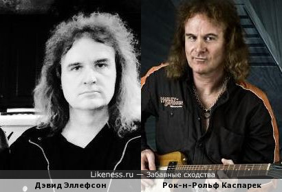 Дэвид Эллефсон (Megadeth) похож на Рок-н-Рольфа (Running Wild)