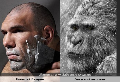 Николай Валуев смахивает на бритого снежного человека
