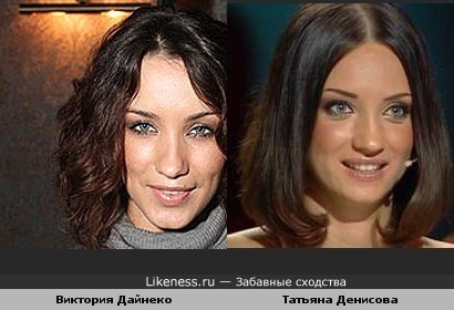 Татьяна Денисова и Виктория Дайнеко похожи