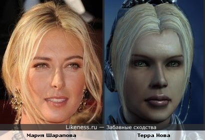Мария Шарапова похожа на спецназовца Нову из игры Старкрафт 2