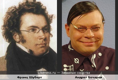 Андрей Бочаров и композитор Франц Шуберт похожи