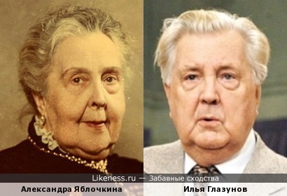 Александра Яблочкина похожа на Илью Глазунова