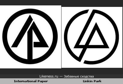 Логотип International Paper похож на логотип Linkin Park