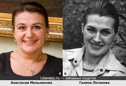 Известная актриса Анастасия Мельникова и мама известной актрисы Галина Логинова