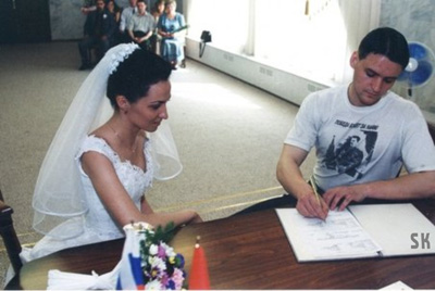 Сергей Удальцов на собственной свадьбе