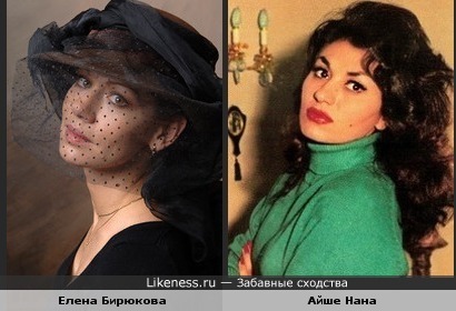 Елена Бирюкова похожа на Айше Нана