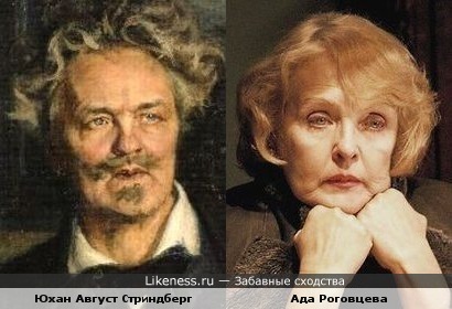 Юхан Август Стриндберг и Ада Роговцева